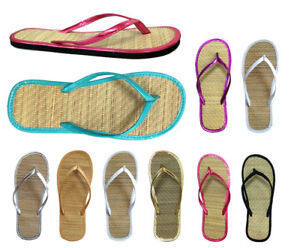 Women's Bamboo Sandal Flip Flops Beach Summer Sandal--1212