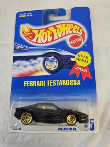 Hot Wheels 1991 Ferrari Testarossa Gold Medal Speed Series Collector #35 - NEW