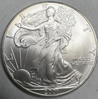 2001 Silver Eagle, 1oz.   0.999 Pure Silver!!   Gem BU!!  Light Obverse Toning