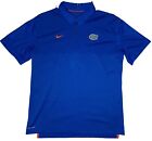 Nike Dri-Fit NCAA Florida Gators Men's Blue Football/Golf Polo; Size L