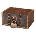 Wooden Storage Boxes with Lock and Keys Vintage Wood Decorative Box