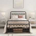 Twin/Full/Queen Metal Bed Frame Platform Foundation with Headboard Used