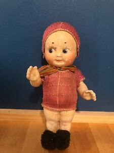 VERY RARE ANTIQUE JOSEPH KALLUS COMPO DOLL - NOTHING COULD BE CUTER!