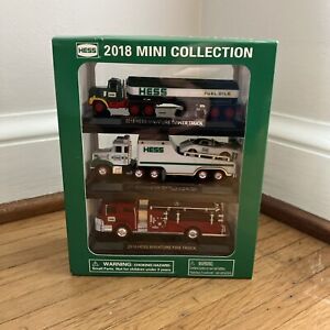2018 Hess Mini Collection Tanker Truck, Truck & Racer, Fire Truck, 3 Pack