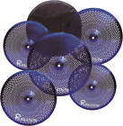 Resanito Low Volume Cymbal Pack Mute Cymbal Set, 5 pieces with FREE Cymbal Bag,