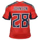 Chris Johnson Signed Tennessee Red Inverted Legend Football Jersey (JSA)