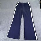 Chicos Weekends Ponte Knit Pull On Pants Size 6P Navy Blue Stretchy Tapered