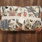 Pottery Barn Ivory Bloom Floral Sateen KING Comforter  NEW