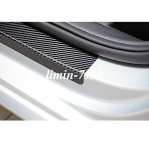 Accessories Carbon Fiber Vinyl Car Door Sill Scuff Plate Sticker Protector Parts (For: 2009 Mazda 6)