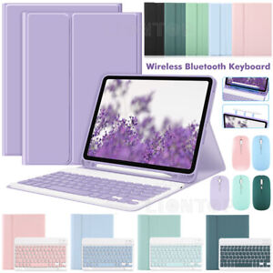 For iPad 5 6 7 8 9 10th Air 4/5 Pro 11 Bluetooth Keyboard Mouse With Case Cover