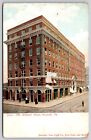 Virginia Norfolk Atlantic Hotel Street View Cancel 1906 Antique WOB PM Postcard