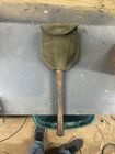 Vtg 1944 WW2 US military Entrenching tool folding shovel w/ cover The Color Red