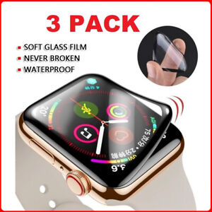3 Pack Screen Protector For Apple Watch Ultra Series 9 8 7 6 SE 45/41/44/42/49mm