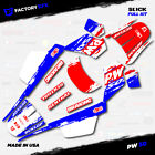 Red White Blue Slick Racing Graphics kit fits Yamaha PW50 PW 50 All Years custom