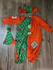 Vintage 1970s 1980s Homemade Kid's Youth Clown Costume Sizing In Listing