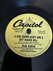 PROMO Capitol 78 RPM Dean Martin - Girl Named Mary And A Boy Named Bill V+ No#