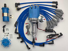 small cap FORD 5.8L 351 EFI to Carb HEI Distributor + 8.5mm WIRES + BLUE COIL