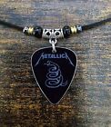 Metallica Black Album Aluminum Guitar Pick Necklace