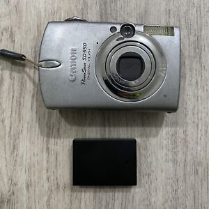 Canon Powershot SD550 7.1MP Digital Elph Camera w/ Battery Turns On For Parts