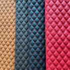 Double Thread Quilted Faux Leather Vinyl Fabric Foam Backing Upholstery Cushion