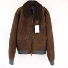 Ralph Lauren Purple Label Shearling Leather Welles Jacket In Brown -Men's Size L