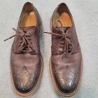 Cole Haan Wing Tip Lace Up Dress Shoes Size 7.5 M Brown Leather Oxfords C23835