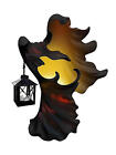 Halloween Cracker Barrel Ghost Witch Messenger w/ Lantern Ghost resin Statue