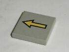 LEGO SPACE Space OldGray tile 3068bp08 with arrow / set 6952 7839 6931 6891...