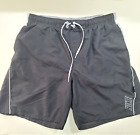 NIKE Men's Size XL Black Polyester Swim Trunks Shorts Board Shorts 3 Pockets