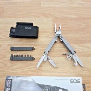 SOG PowerAccess Assist SW Pliers Ruler Awl Wire Cutter/Crimper Drivers Openers
