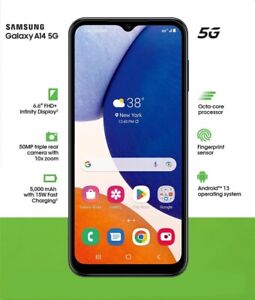New ListingSamsung Galaxy A14 5G - 64 GB - Black (Cricket Wireless) (Single SIM)