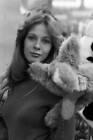 Claude Jade at the Paris Toy Fair in France 1975 Old Photo