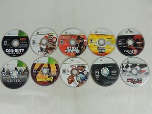New ListingLot Of 10 Xbox360 Games DISC ONLY - Untested (GEARS OF WAR, GUITAR HERO, NCAA )