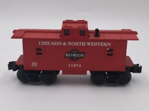 LIONEL CHICAGO & NORTH WESTERN #11674 O GAUGE RED CABOOSE (EB1009213)