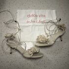Dolce Vita x For Love & Lemons Lace-Up Heel Sandals Size 9 Ivory Stella