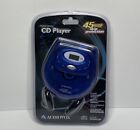 Audiovox Portable CD Player. Model DM8905 45B Blue New In Box Y2K