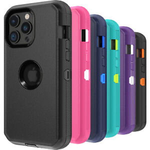 For iPhone 15 Pro Max 14 13 12 11 Case Shockproof Cover Fits Otterbox Defender