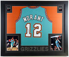 Ja Morant Signed Memphis Grizzlies 35x43 Framed Signed Jersey (JSA) NBA ROY