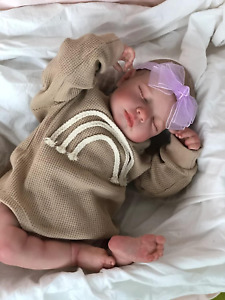 New ListingPinky Reborn Reborn Baby Dolls, 20 Inch Realistic Sleeping Doll Silicone Reborn