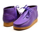 NEW British Walker Mens Shoes Wallabee Style New Castle 2 Genuine Leather Purple