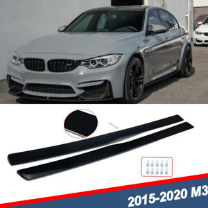 PSM Style Side Skirt Extension Gloss Black For 2015-2020 BMW F82 F83 M4 F80 M3 (For: 2018 BMW)