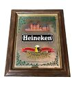 Vintage Heineken Beer Framed Bar Sign Collector Item