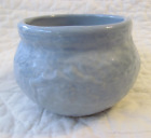 Light Blue Vintage Pottery Planter Bowl Holly Leaves Berries~Zanesville Pottery?