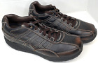 Skechers ShapeUps Mens 13 Brown Leather Walking Toning Sporty Shoes Laceup 66500