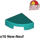 LEGO 10x Tile Round Quarter Smooth Round Quarter Circle 1x1 Dark Turquoise 25269 NEW
