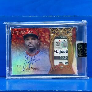 Joey Votto 2022 Topps Dynasty Game Used Majestic Tag SSP 1/1 Dynasty Auto Patch