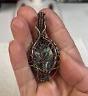 Tree Of Life Labradorite Stone Necklace Pendant Wrapped In Copper wire