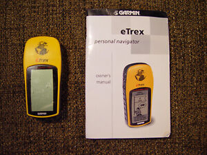 Garmin ETrex 12 Channel Personal Navigator GPS Handheld Yellow & Manual