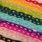 Plastic Chain Bright Colors for Sugar Gliders, Birds, Toymaking, Jewelry