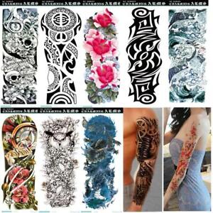 1/10 Pcs US man women Tattoo Sticker Waterproof Sleeve Temporary Arm Body Art